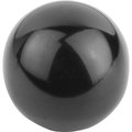 Kipp Ball Knob Smooth Version DIN319 Extended, D1=45, D=M12, Form:E Thread, Thermoset Black, Comp:Steel K0159.24512